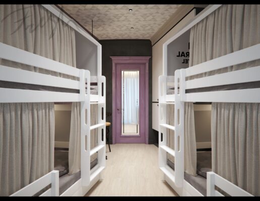 4 bed hostel room in Kharkiv