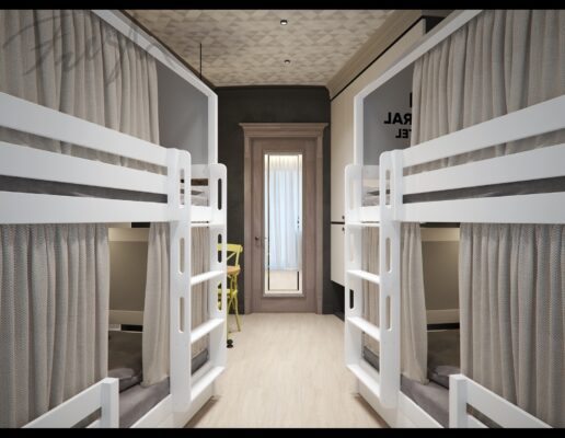 4 beds room in hostel