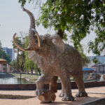 Elephant monument Kharkiv zoo