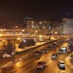 Pushkinskaya streen at night